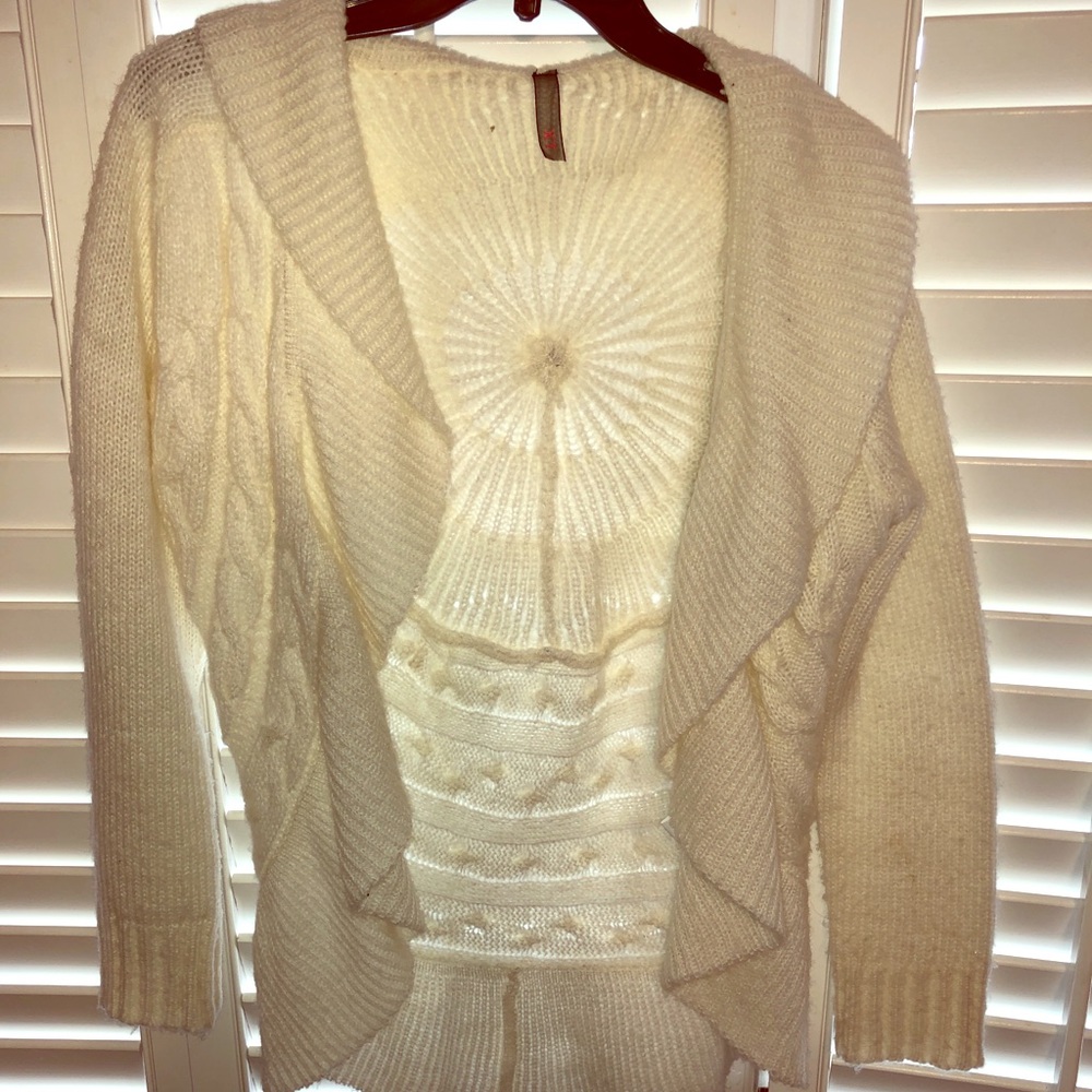 Open front sweater